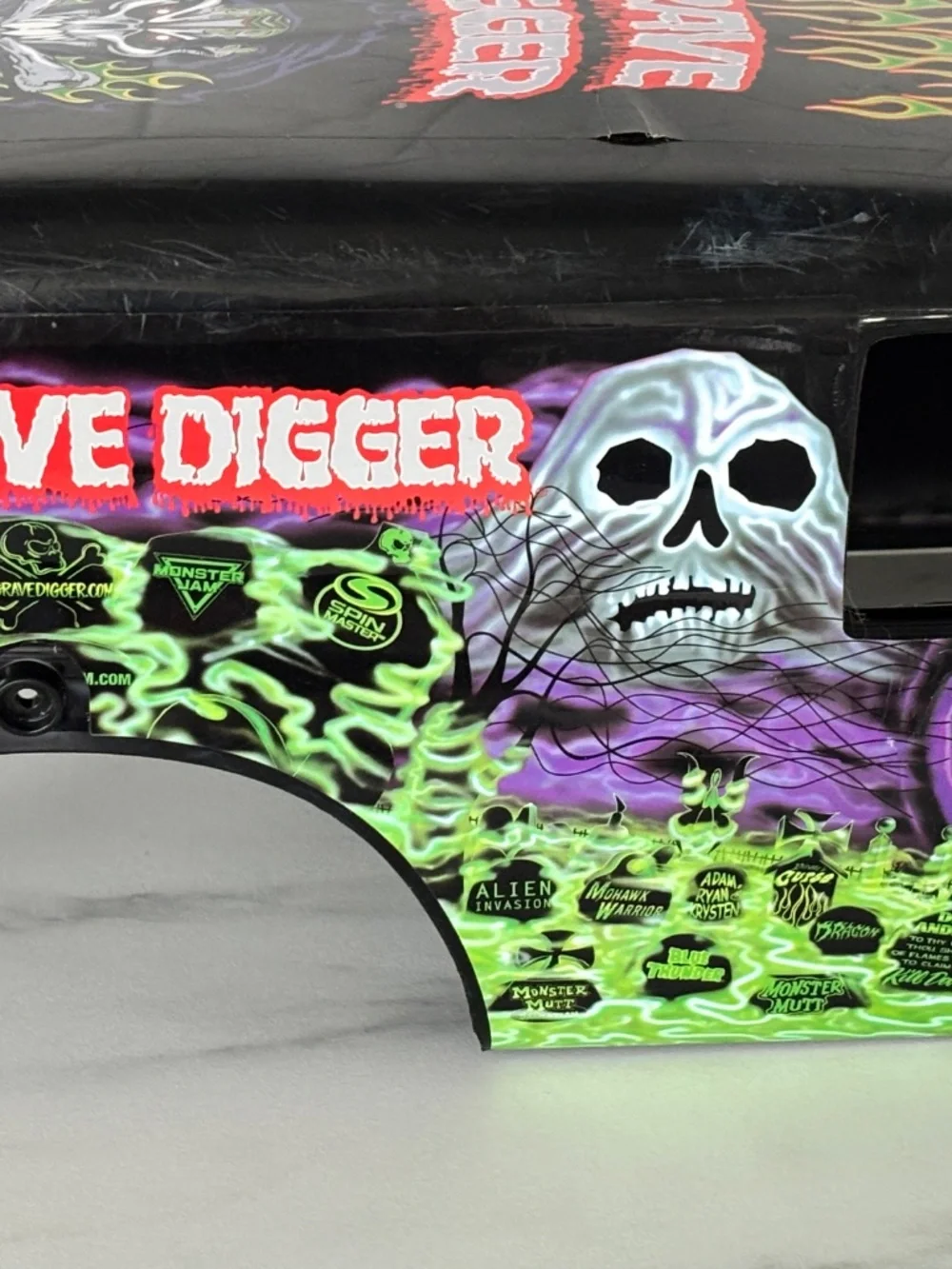 Monster Jam Mega Grave Digger Truck RC Replacement Body Cover Shell Scale 1:6